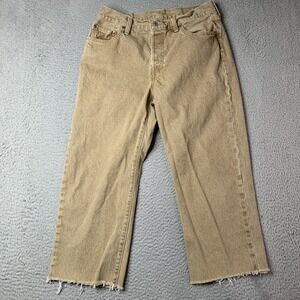 Levi's 501 premium Jean 29x22 customized from 30" Listed Denim Radish pocket tag